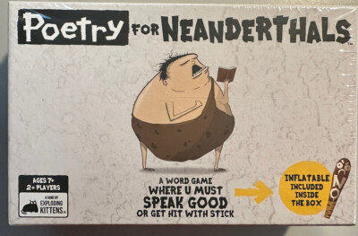 Exploding Kittens Poetry for Neanderthals Word Card Game BRAND NEW