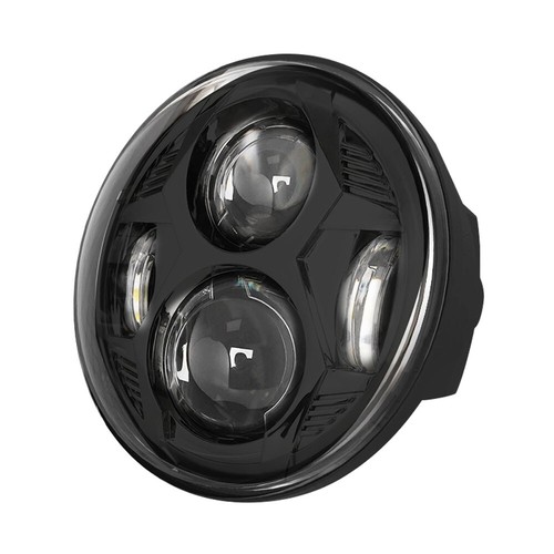 5.75 Inch Headlight Black Fits For Harley Dyna Super Glide Custom 05-14 - Picture 14 of 15