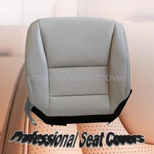 For 13-2017 Honda Accord Passenger Bottom Perforated Leather Seat Cover Gray