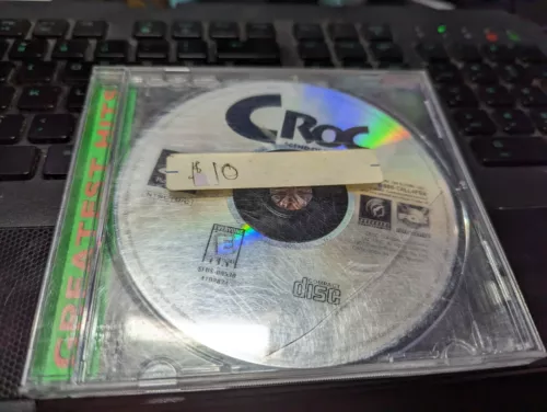Croc: Legend of the Gobbos (Sony PlayStation 1, 1998) PS1 *Tested* Disc and back
