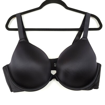 Ambrielle Push-Up Bra 42DD Plunge Full Figure Underwire Black