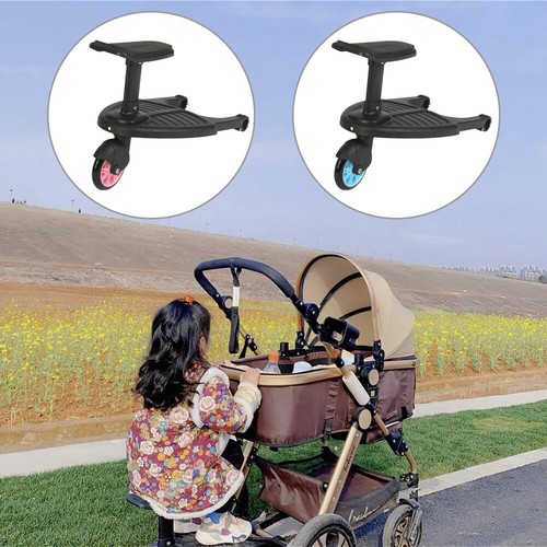 Buggy Stroller Step Board Stand Wheeled Pushchair Connector Toddler Kid Child - Picture 4 of 15