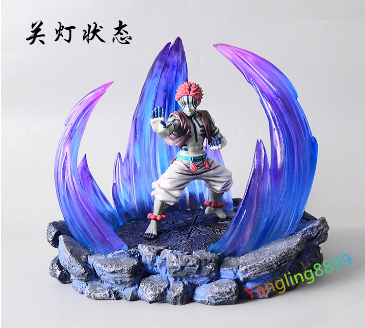 Demon Slayer Akaza Komaji Figure Resin Statue W/ LED light Platform Model Decor - Image 4 of 4
