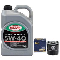 MotoröL Set 5W-40 Meguin 5 Liter + ÖLfilter SM 121 FüR Hyundai KIA Mitsubishi
