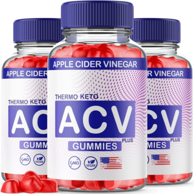 3-Pack Thermo Keto Gummies - Thermo Keto ACV Gummies Weight Loss - 180 Gummies