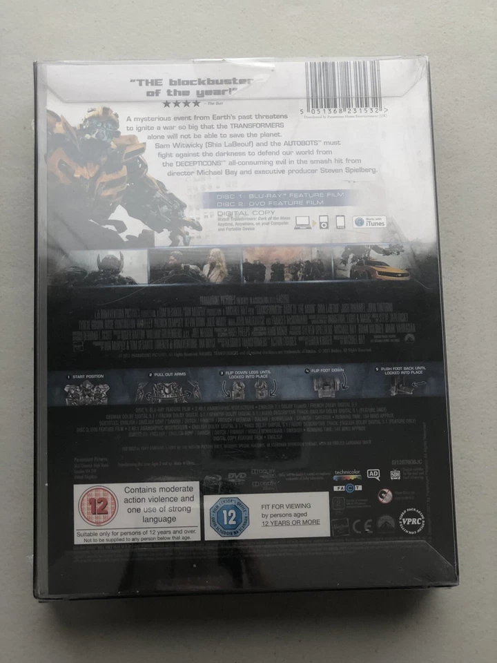 Transformers: Dark of the Moon (R2, Blu-Ray, DVD) hmv Exclusive Megatron OOP - Image 2 of 4