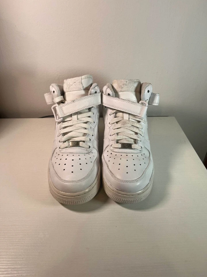 Scarpe Nike Air Force 1 Alta bianche 38,5 - Immagine 2 di 4
