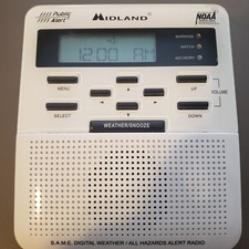 Midland Digital Weather Hazard Alert Monitor NOAA Weather Radio Model WR-100