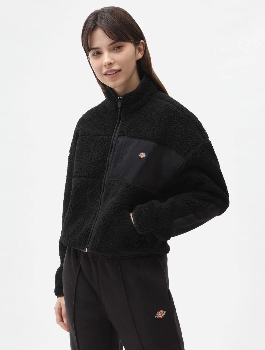 Black top sherpa womens