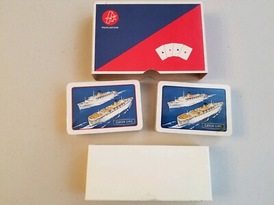 RAMINO TELATO MASENGHINI BERGAMO PLAYING CARDS GREEK LINE 2 DECK SET SEALED 