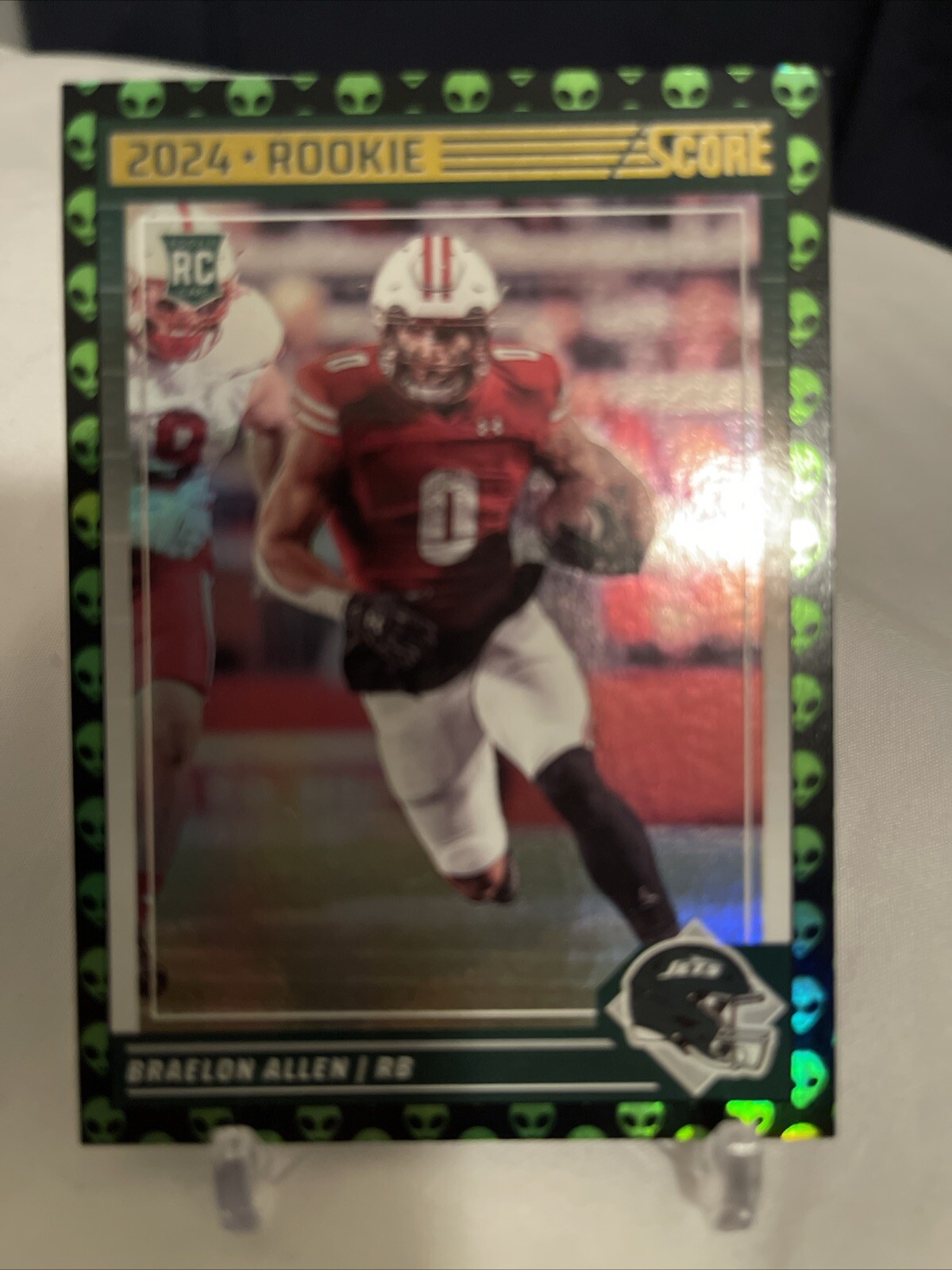 2024 Score Braelon Allen Extraterrestrial Alien Border Holo Case Hit SSP RC #390