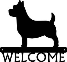 Cairn Terrier Dog Welcome Sign - Made in America - Outdoor Decor