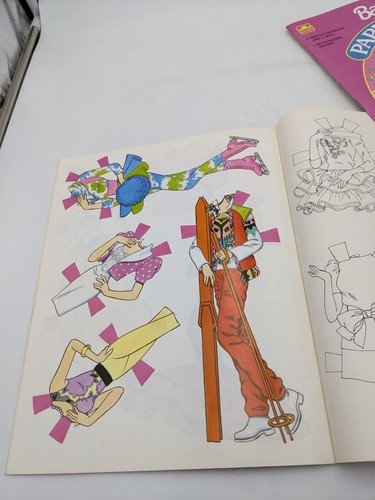 Lot Of 2 Golden Books 1990/91 Barbie Paper Doll Book 1523-2 1695 NEW UNCUT - Picture 4 of 10