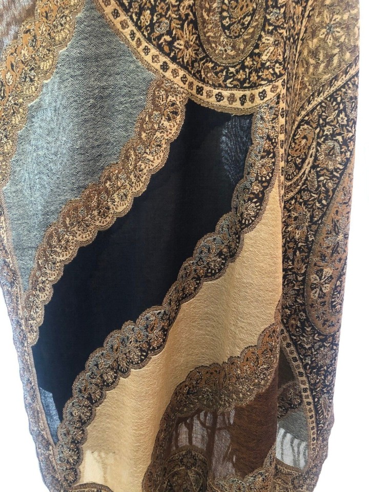 WOOL SCARF BY VISMAYA 79"x27" Maid In India eBay