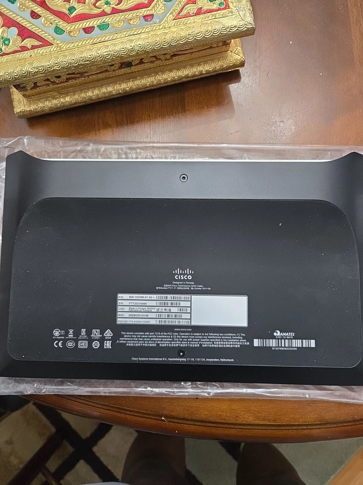 NUEVA CAJA ABIERTA Cisco CTS-SX20N-CODEC Telepresencia Videoconferencia CODEC TTC7-21 Foto 3 de 4