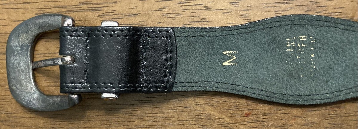 Vintage Express Compagnie Internationale Black Leather Belt  display picture 3