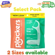 Plackers Micro Mint Dental Floss Tooth Picks Plastic Oral Teeth Flossers..