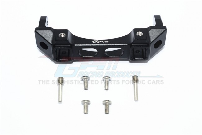 GPM-TRX4331F-BK TRX-4 Defender Front Bumper Mount Made Of Aluminum - 7 Pieces