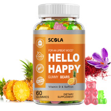 Saffron Extract 60 Gummies  - 30mg Stress Relief & Mood Support Antioxidant