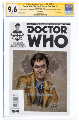 Doctor Who: The Tenth Doctor Year Two #1 Sketch Signed SS David