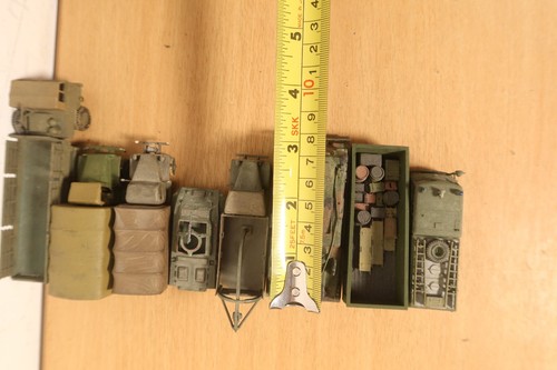 Vintage HO Military Vehicles Bundle Recovery Trucks Covered Minitanks DBGM ROCO - Picture 22 of 24