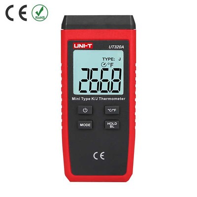 UNI-T UT320A Mini Contact  Thermometer K/J  With LCD Backlight High Accuracy Kd