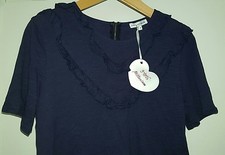 Tunique Bleu Marine JS Millénium - Taille 38 - Polyester Avec Strass - Occasion Très Bon état