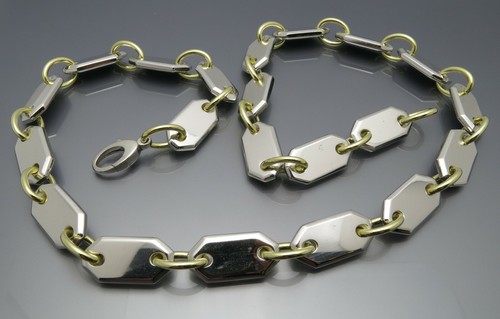 REIF-DESIGN - SCHWERE PLATTENKETTE - UNIKAT AUS EIGENER GOLDSCHMIEDE-925 SILBER - Bild 2 von 12