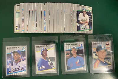 1989 Fleer SET BREAK singles - stars, commons, rookies, HOFers #221-440
