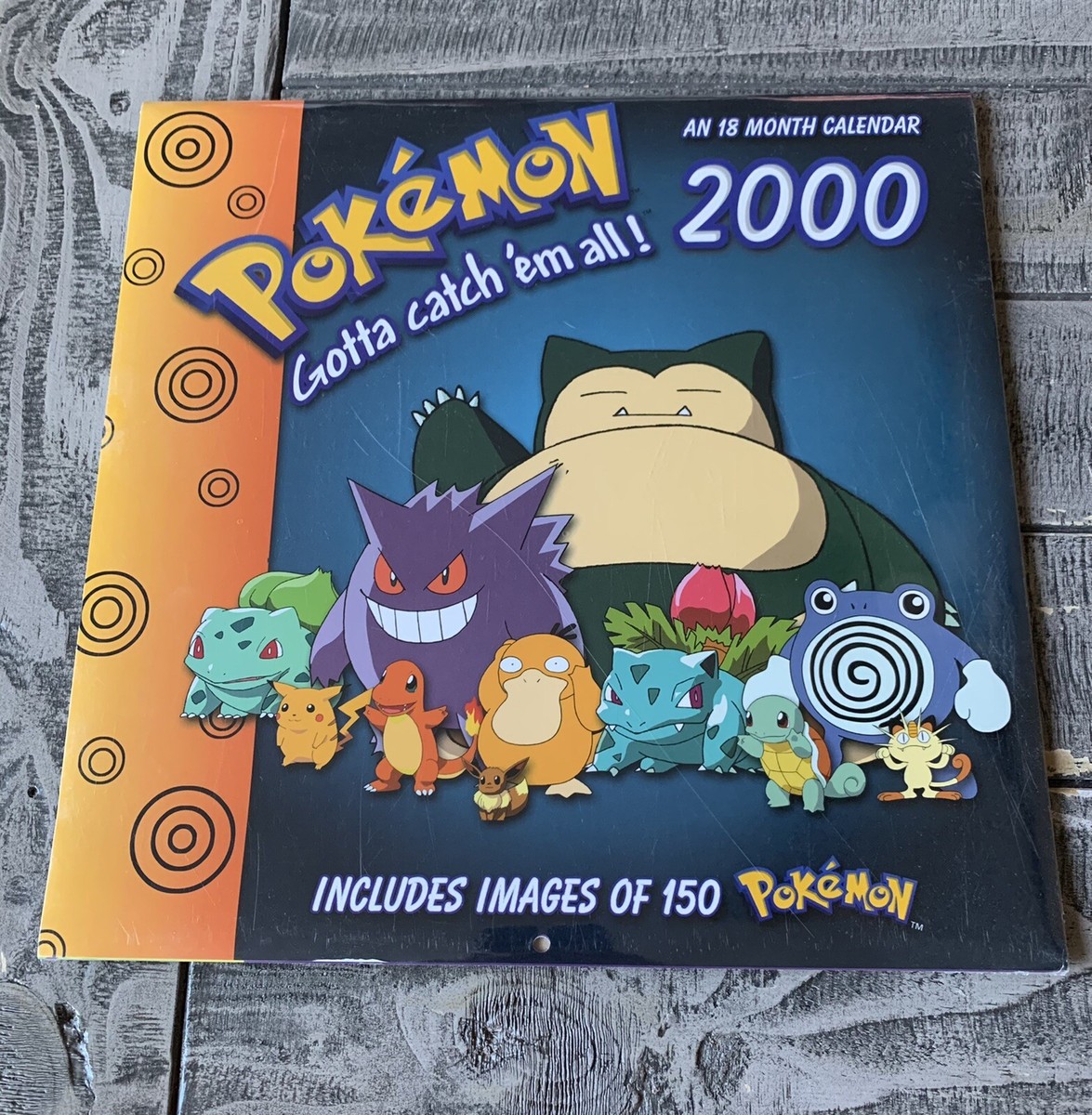 NEW Vintage - 2000 Pokémon 18 month Calendar Collectible Nintendo