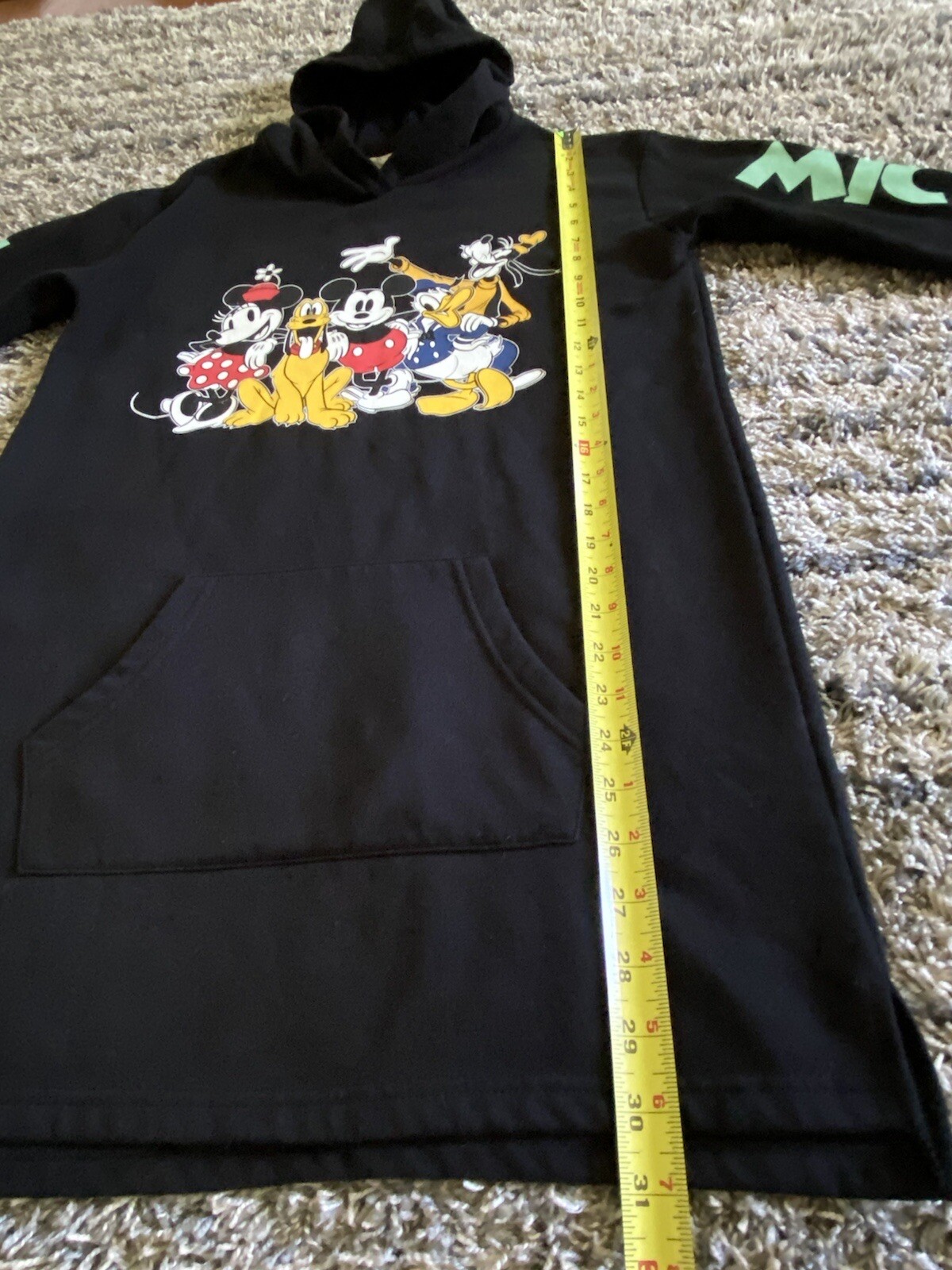 H & M X Disney Mickey Mouse & Friends Long Hoodie Dr… - Gem