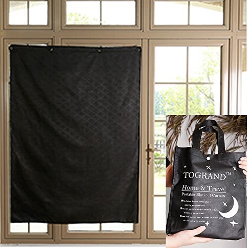 Temporary Portable Blinds Blackout Curtain Shade Adjustable Size With Suction Cu