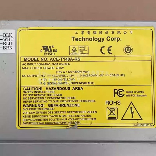 For IEI AT P8P9 400W PSU Industrial Computer Power Supply ACE-T140A-RS ACE-T140A - Afbeelding 3 van 3