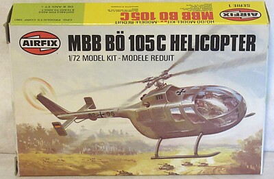 Airfix #9 61068 MBB BO 105C Helicopter 1:72 Open Box (PV)