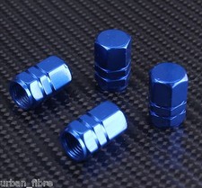 Aluminium Valve Dust Caps Car Bike Van BMX Dustcaps Metal For Him Blue Red Black