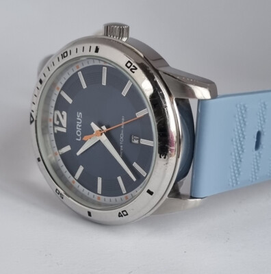 時計 SEIKO LORUS PC32-X116 Lorus Watch by Seiko Blue Dial Date Steel Strap PC32 X116