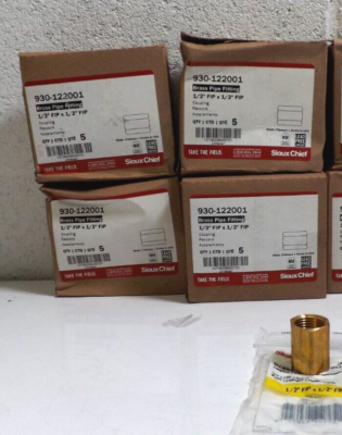 #ad #ad 4 Sioux Chief LFA 810 Brass Pipe Coupling Fitting 1 2quot; FIP Lead Free 5ct Box $69.99
