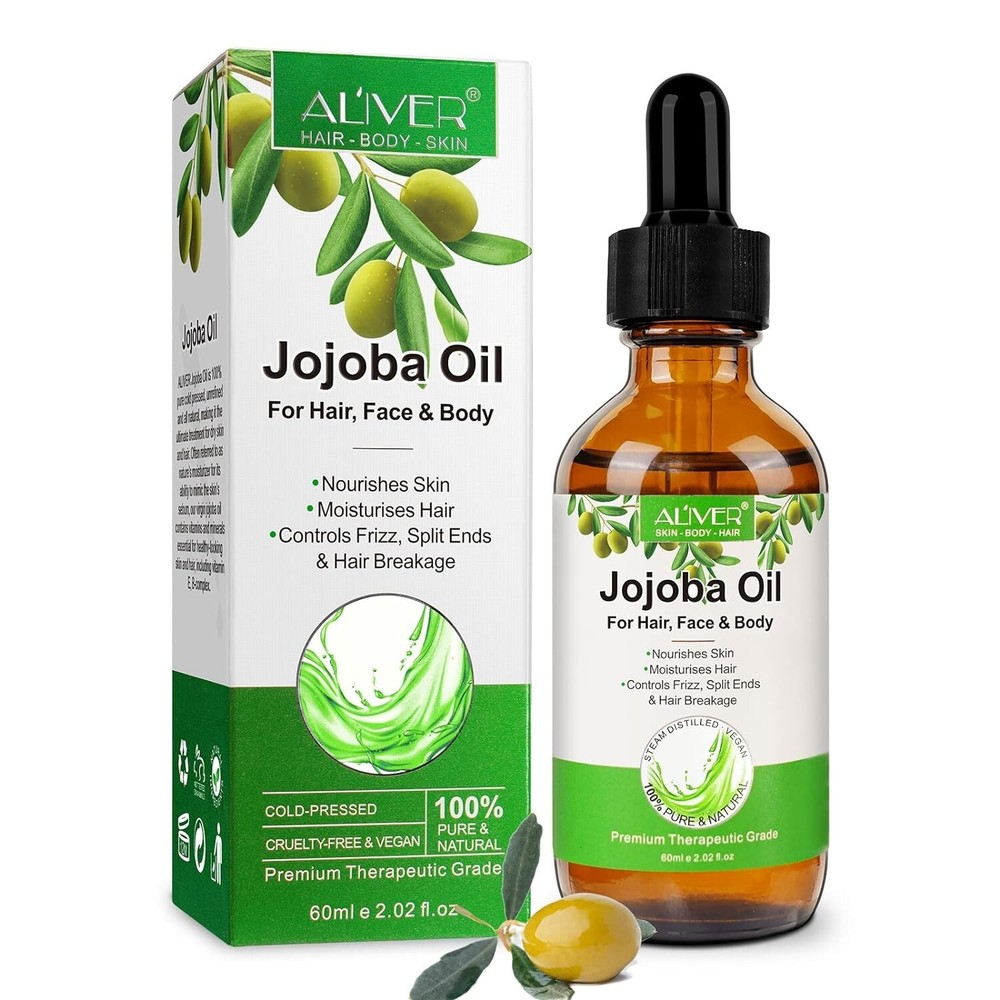 US Seller Organic Unrefined Cold Pressed Golden Jojoba Oil 100% Pure Natural