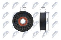 Spannrolle Keilrippenriemen NTY RNK-ME-051 Metall FüR Mercedes Klasse W203 Model
