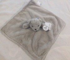 Okie Dokie Gray taupe Teddy Bear My 1st Lovey Lovie Security Blanket Baby Plush