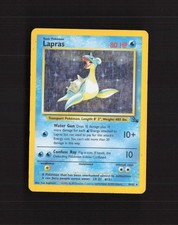 Lapras 10/62 Fossil Holo Rare Pokemon Card DMG