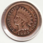 US Rare Old West 1905 Indian Head Penny Coin American Collection Shield Cent USA