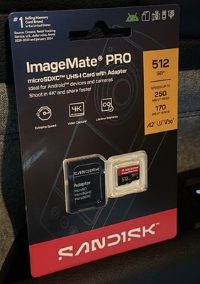 SanDisk ImageMate Pro SDXC UHS-I Memory Card 512GB 200MB/s BRAND NEW!!!!!