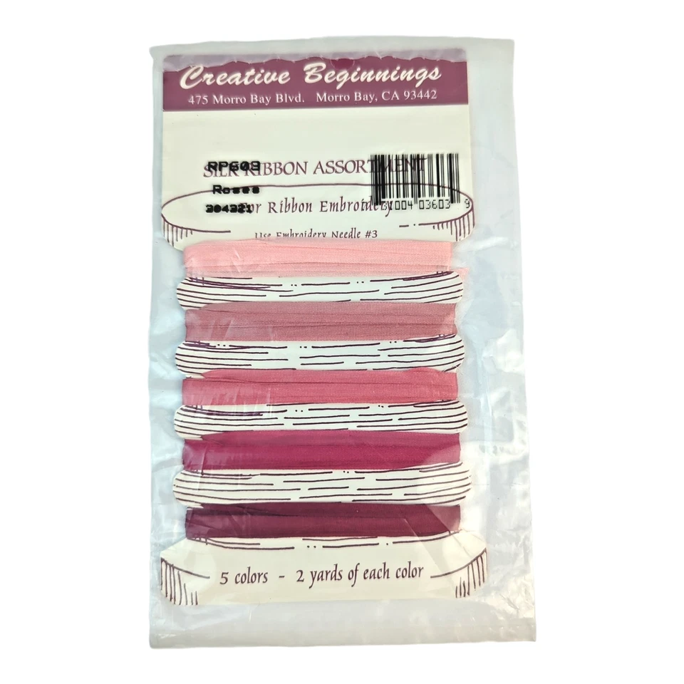 Lot of 9 Silk Ribbon Assortments Embroidery | Creative Beginnings 45 Colors NOS - Image 4 of 4