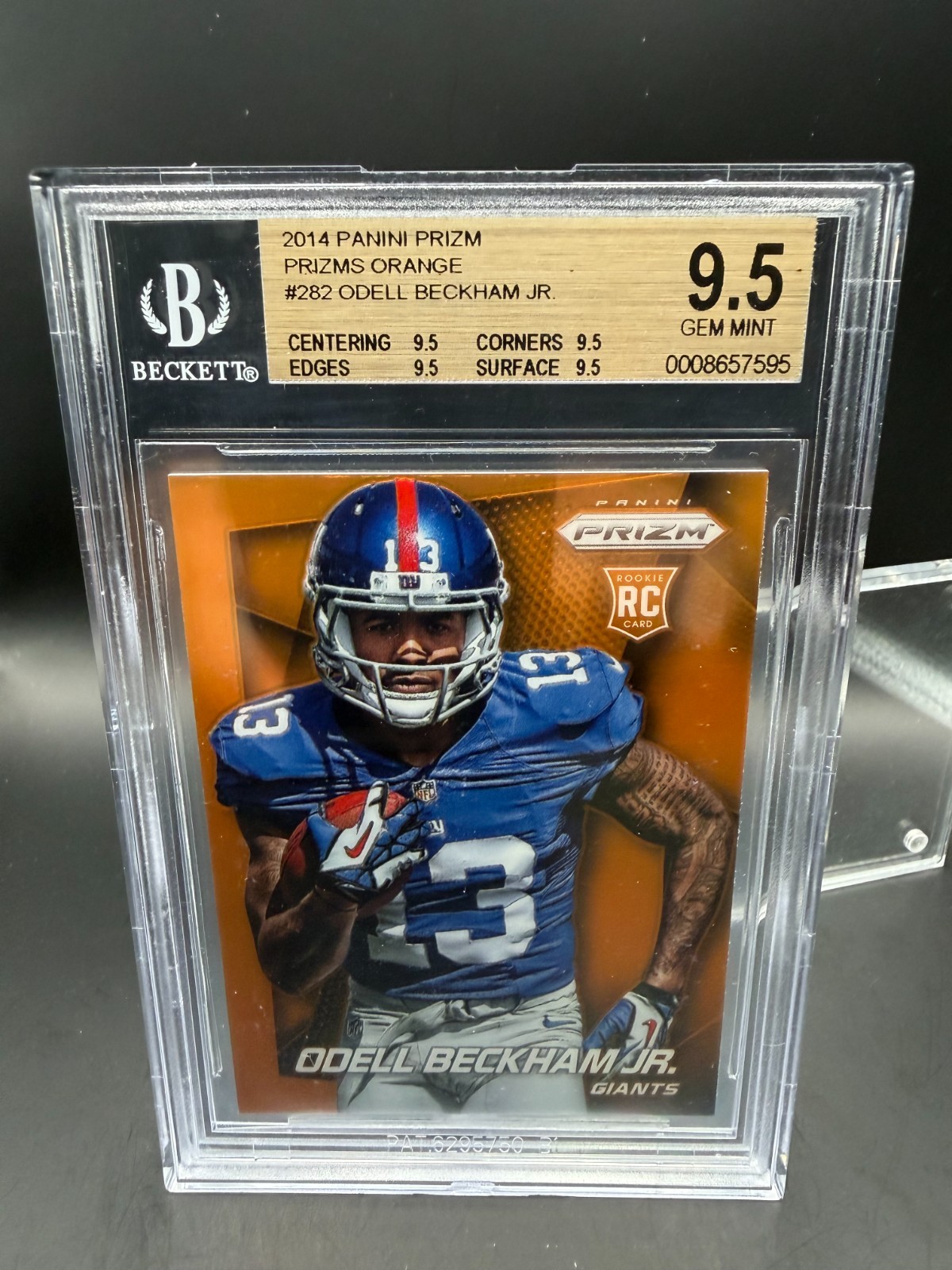 2014 Panini Prizm - Odell Beckham Jr. #282 Orange Prizm (RC) BGS Gem Mint 9.5