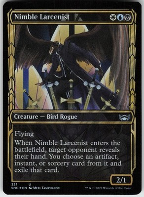 Foil Nimble Larcenist (Showcase) 321 Streets of New Capenna U NM