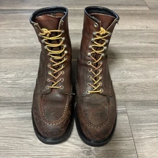 VNTG Red Wing Boots 4440 steel toe Moc Toe Work Boots sz 10 D MENS