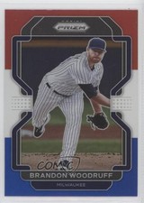 2022 Panini Prizm Tier II Red White & Blue Prizm Brandon Woodruff #179 z5b