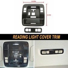 For Chevy Silverado 14-18 Carbon Reading Light Lamp Decor Cover Trim Accessories
