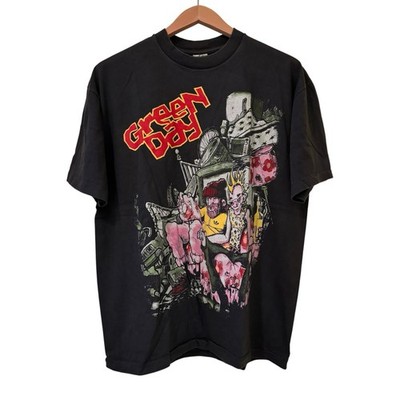 Vintage Green Day Dookie Tour 90s Pulling Teeth Band Concert XL T-Shirt REPRINT